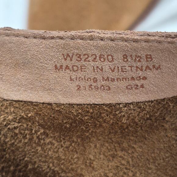 NEW Cole Haan Naia pointed-toe block heel booties golden toffee suede size 8.5 - Picture 6 of 6